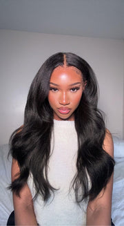 Kinky Straight Invisible HD Lace Front Wig+ Nano-Knot™ Lace Technology