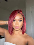 Ruby Red 5x5 Invisible HD Lace Closure Bob Wig