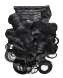 Seamless Body Wave Clip In Hair Extensions