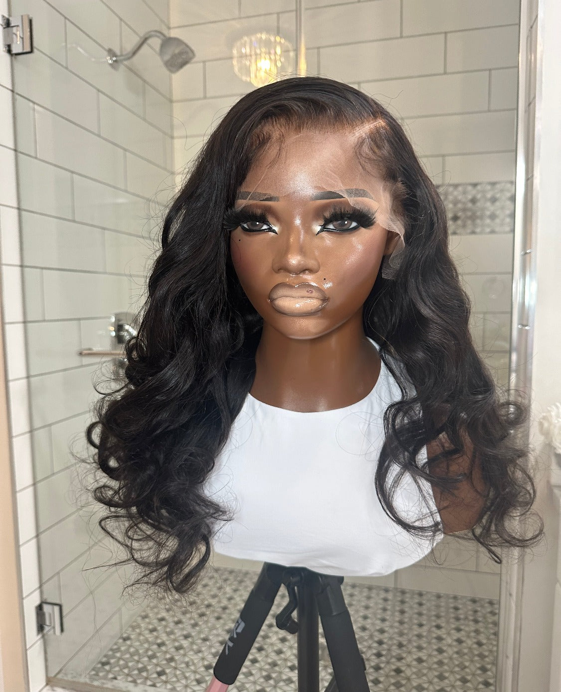 Salon Ready:Natural Color Body Wave HD Lace Front Wig