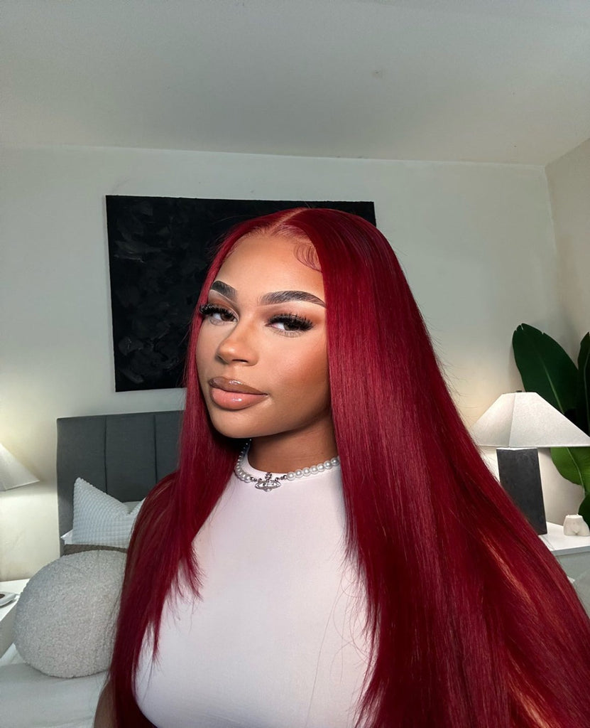 Ruby Red Invisible HD Lace Front Wig Wig Dealer