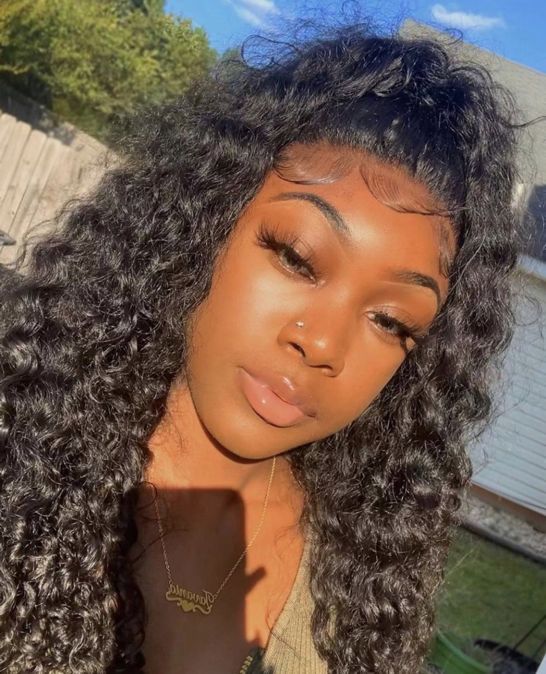5x5 Invisible HD Lace Closure Wig - Exotic Curly