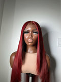Ruby Red Invisible HD Lace Front Wig