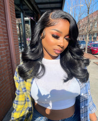 Body Wave Invisible HD Lace Front Wig | WigDealer display picture 1