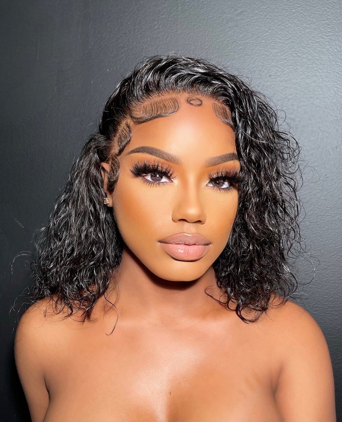 Ocean Wave Kelly Bob Invisible HD Lace Front Wig - Wigdealer